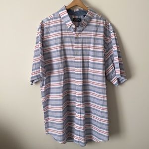 Chaps Cotton Short Sleeved Striped Shirt 2XLT